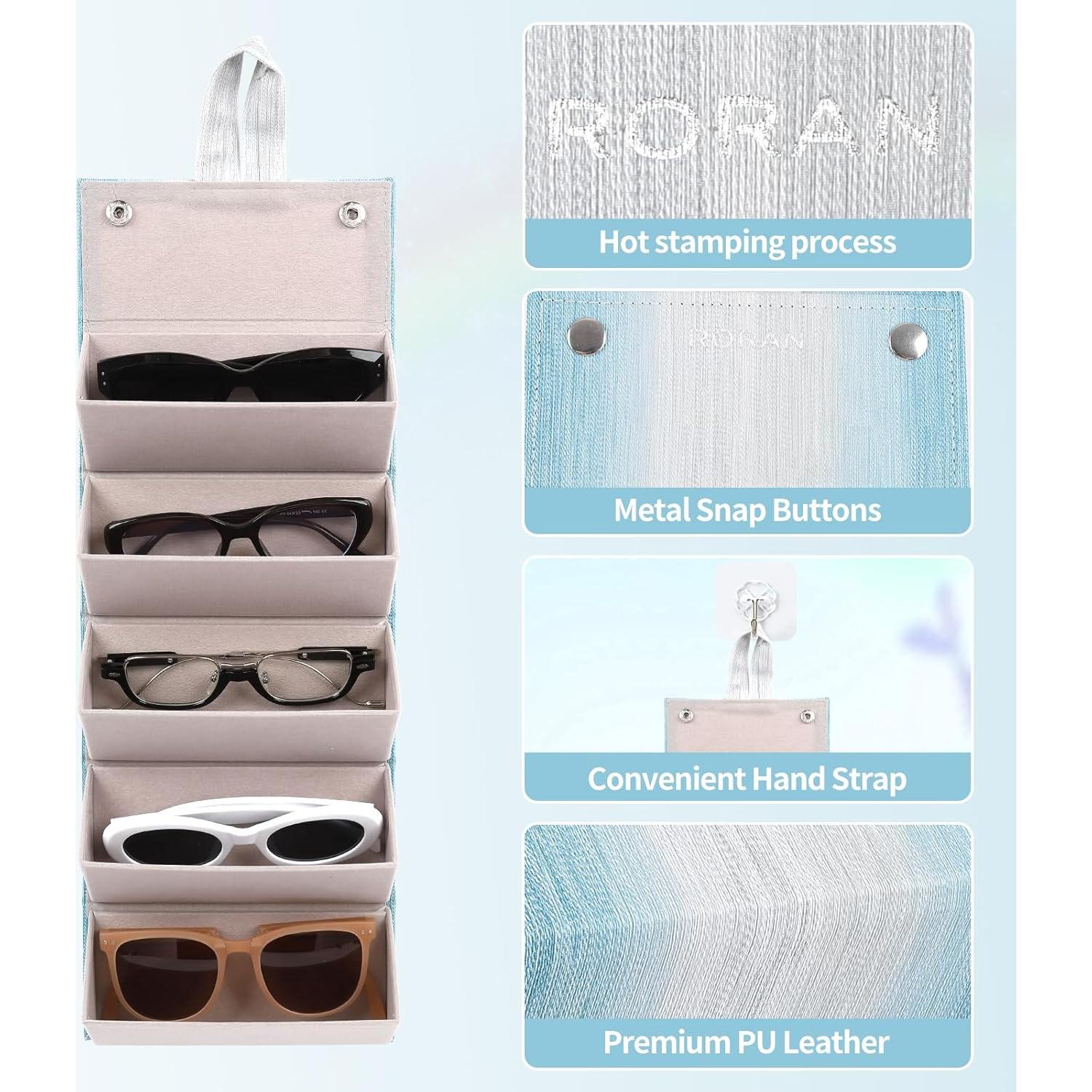 Organizador de Gafas de Sol Plegable con Diseño Gradiente