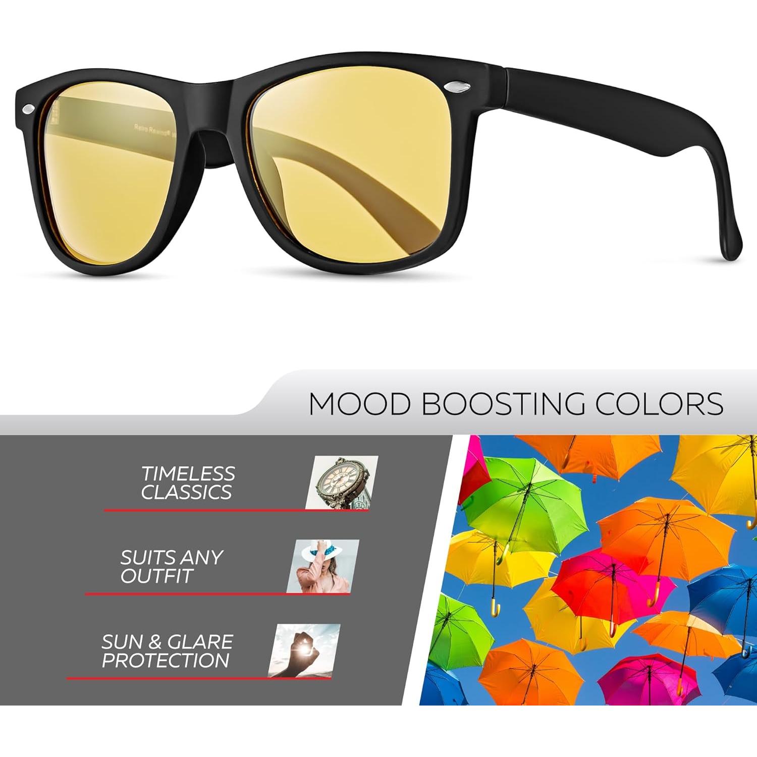 Gafas de sol polarizadas Retro Rewind para conducción nocturna