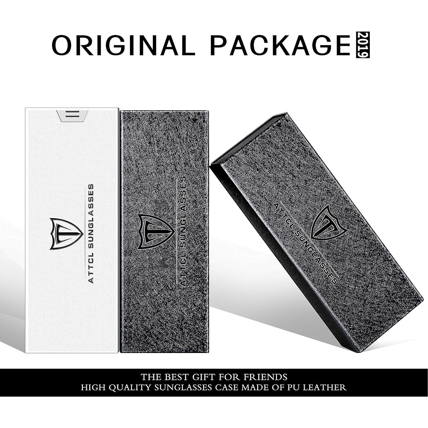 Gafas de sol polarizadas ATTCL para hombres - Marco metal ligero