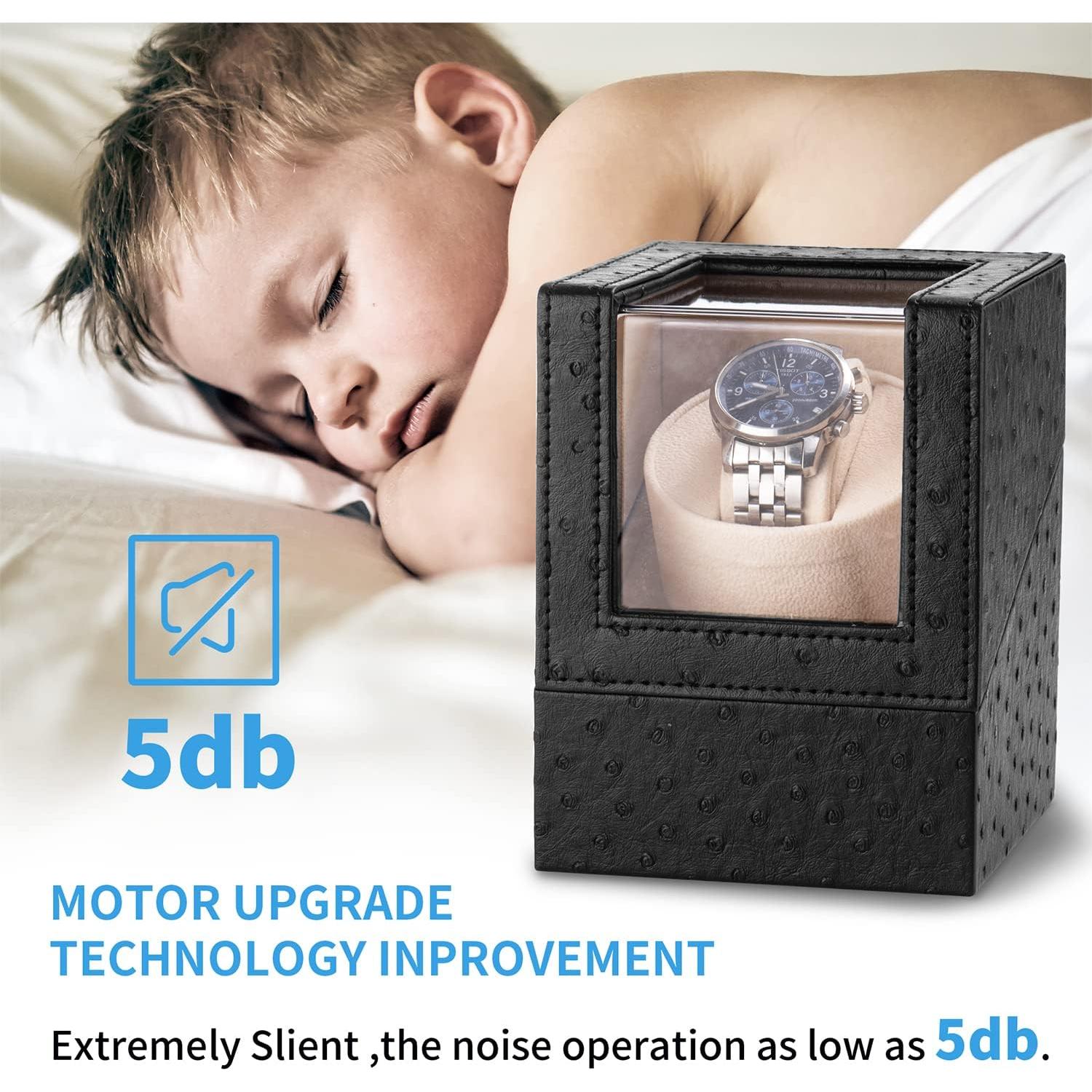 Enrollador de Reloj Efaithtek Automático Silencioso 12x13x16cm