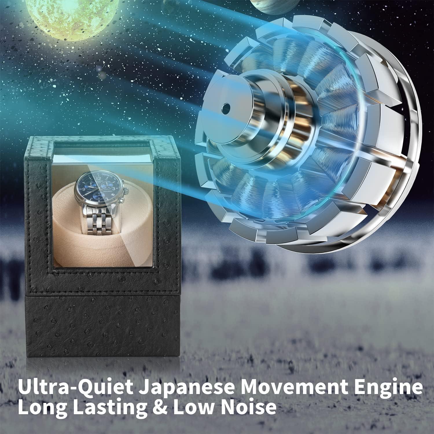 Enrollador de Reloj Efaithtek Automático Silencioso 12x13x16cm