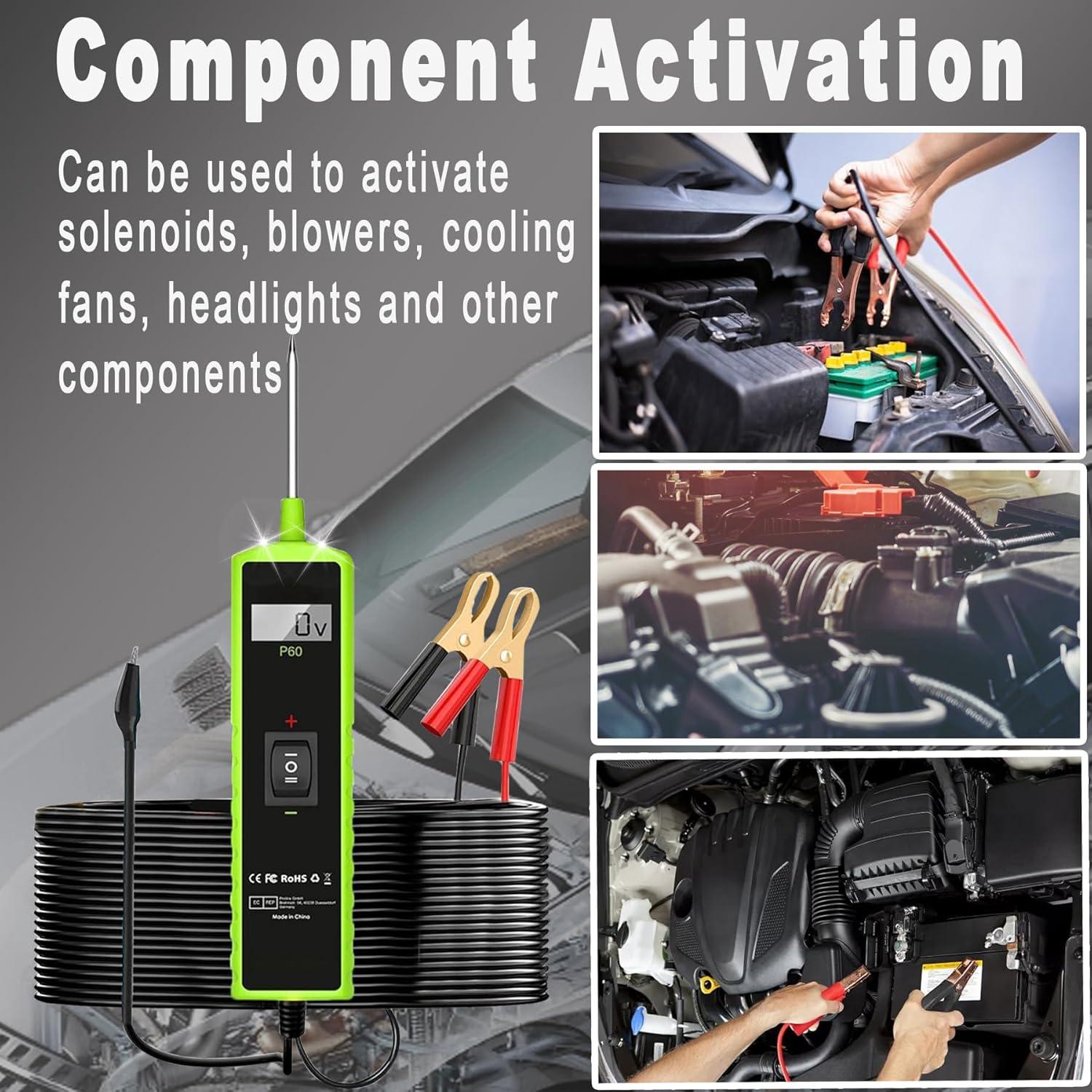 Probador de Circuito Automotriz Aottykro P60 6-30V Multifuncional