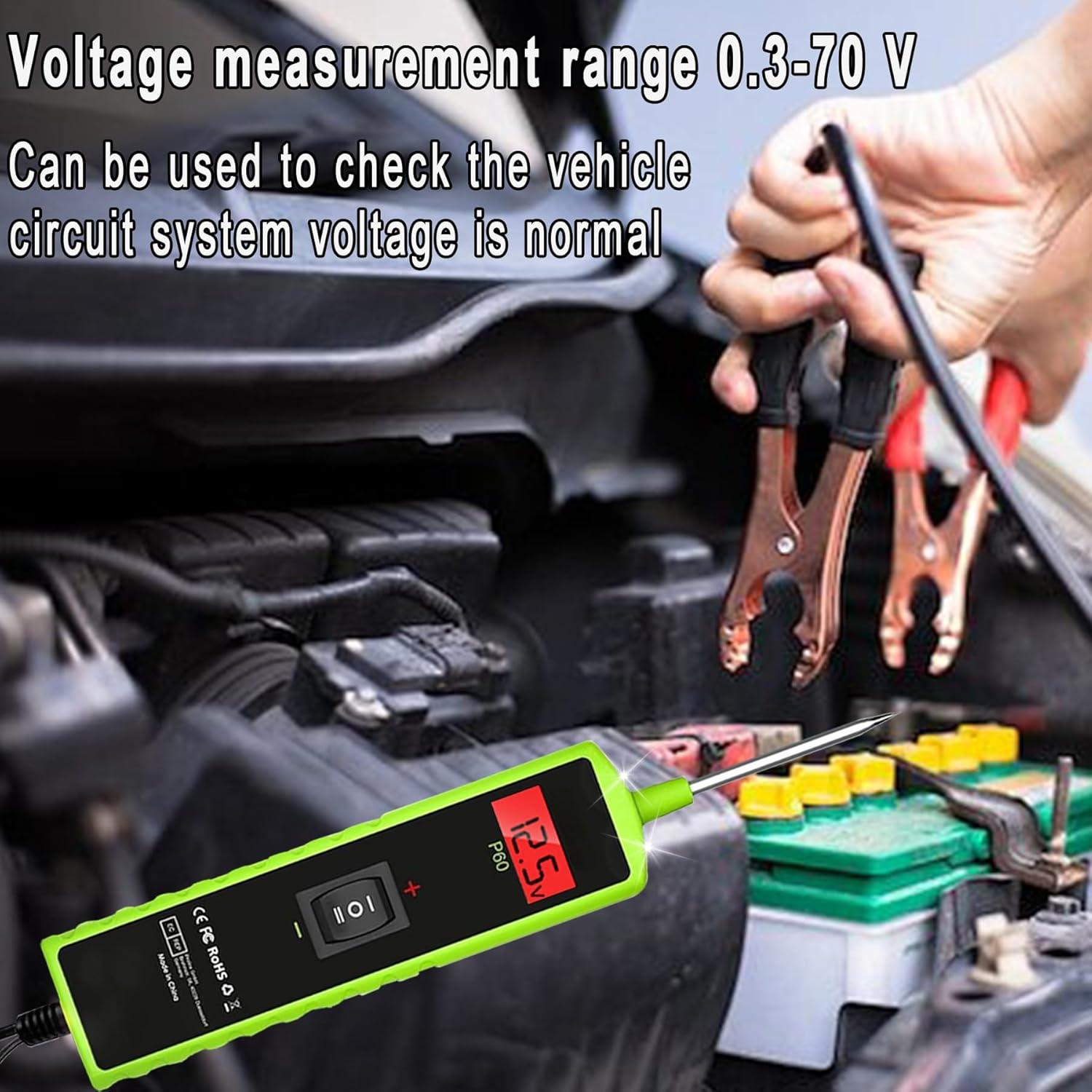 Probador de Circuito Automotriz Aottykro P60 6-30V Multifuncional