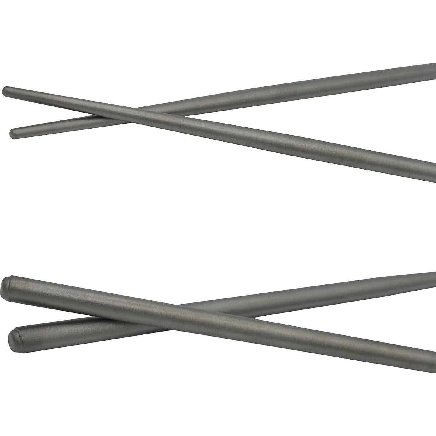 Palillos de Titanio Kuvik 23.5cm Reutilizables con Estuche