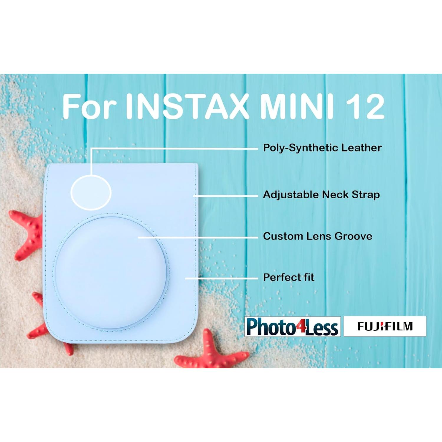 Cámara Instantánea Fujifilm Instax Mini 12 Azul Pastel + Accesorios