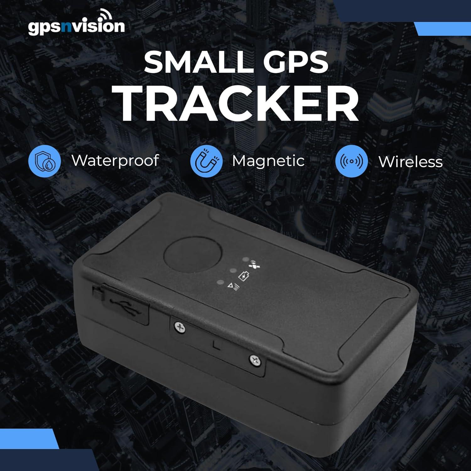 Rastreador GPS Magnético Gpsnvision para Vehículos - 1 Mes Batería