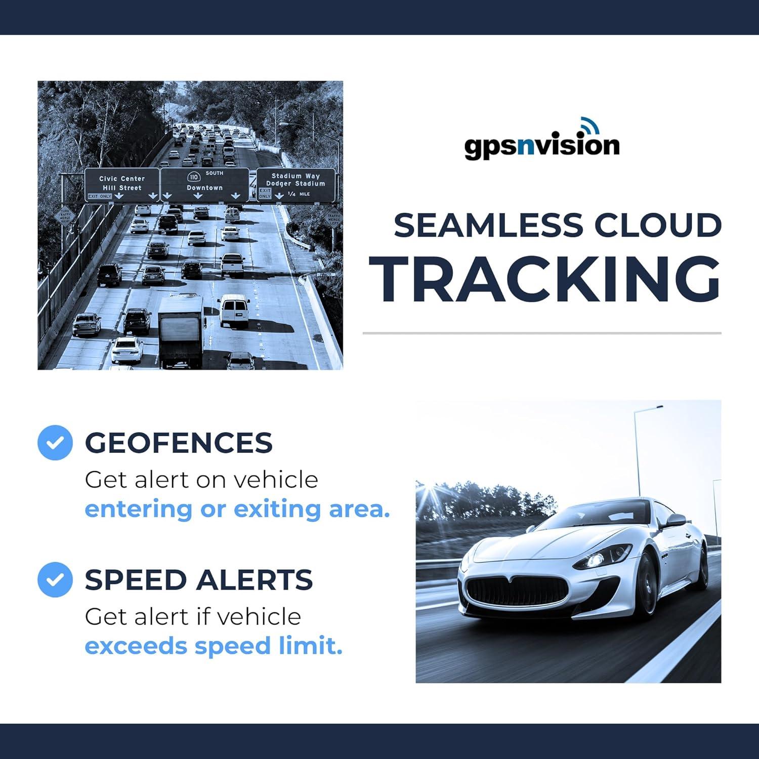 Rastreador GPS Magnético Gpsnvision para Vehículos - 1 Mes Batería