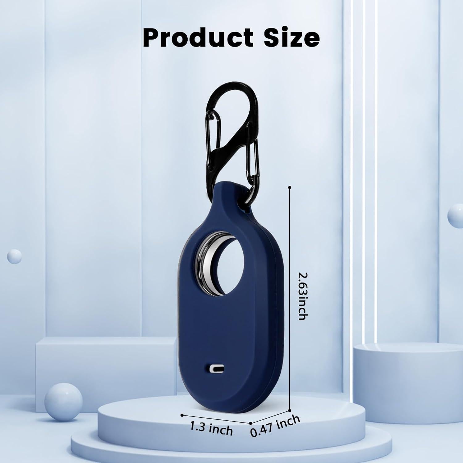 LiZHi Compatible with Galaxy SmartTag2 Case Keychain Smart Tag2 Holder Silicone