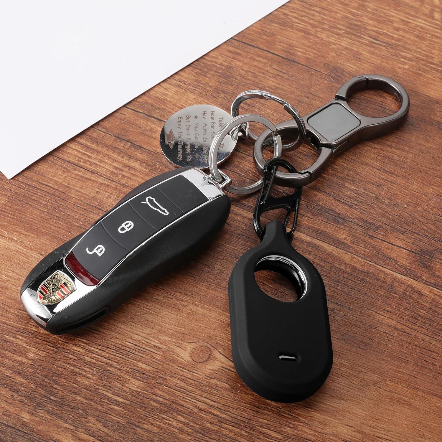 LiZHi Compatible with Galaxy SmartTag2 Case Keychain Smart Tag2 Holder Silicone