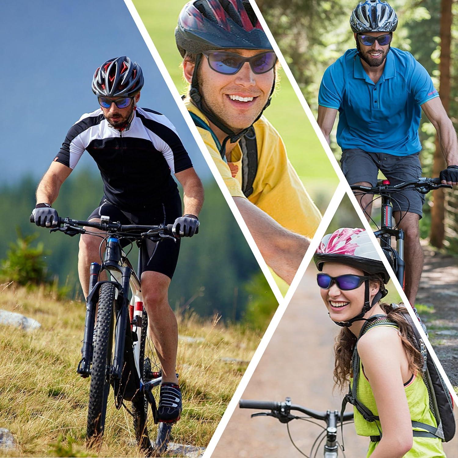 Paquete de 2 Gafas de Sol Deportivas UV400 Unisex Amarillo