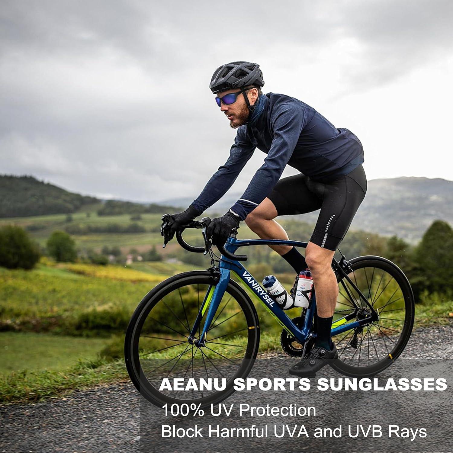 Paquete de 2 Gafas de Sol Deportivas UV400 Unisex Amarillo