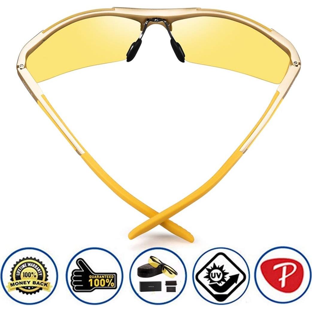 Gafas de Visión Nocturna SOXICK Amarillas Polarizadas UV