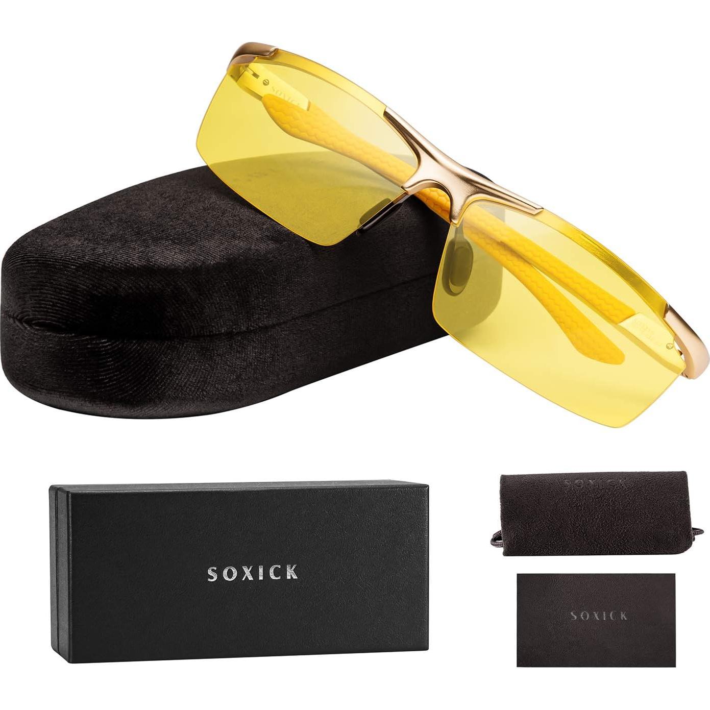 Gafas de Visión Nocturna SOXICK Amarillas Polarizadas UV