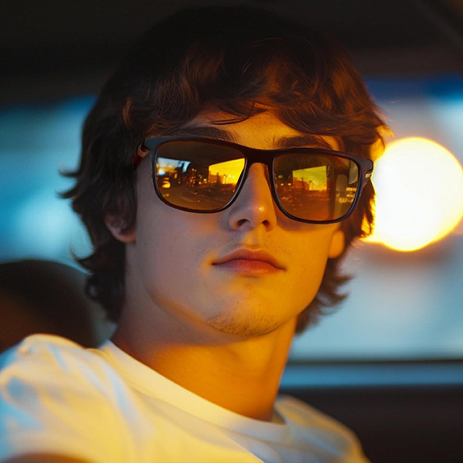 Gafas de sol polarizadas ZENOTTIC TR90 para hombres UV400