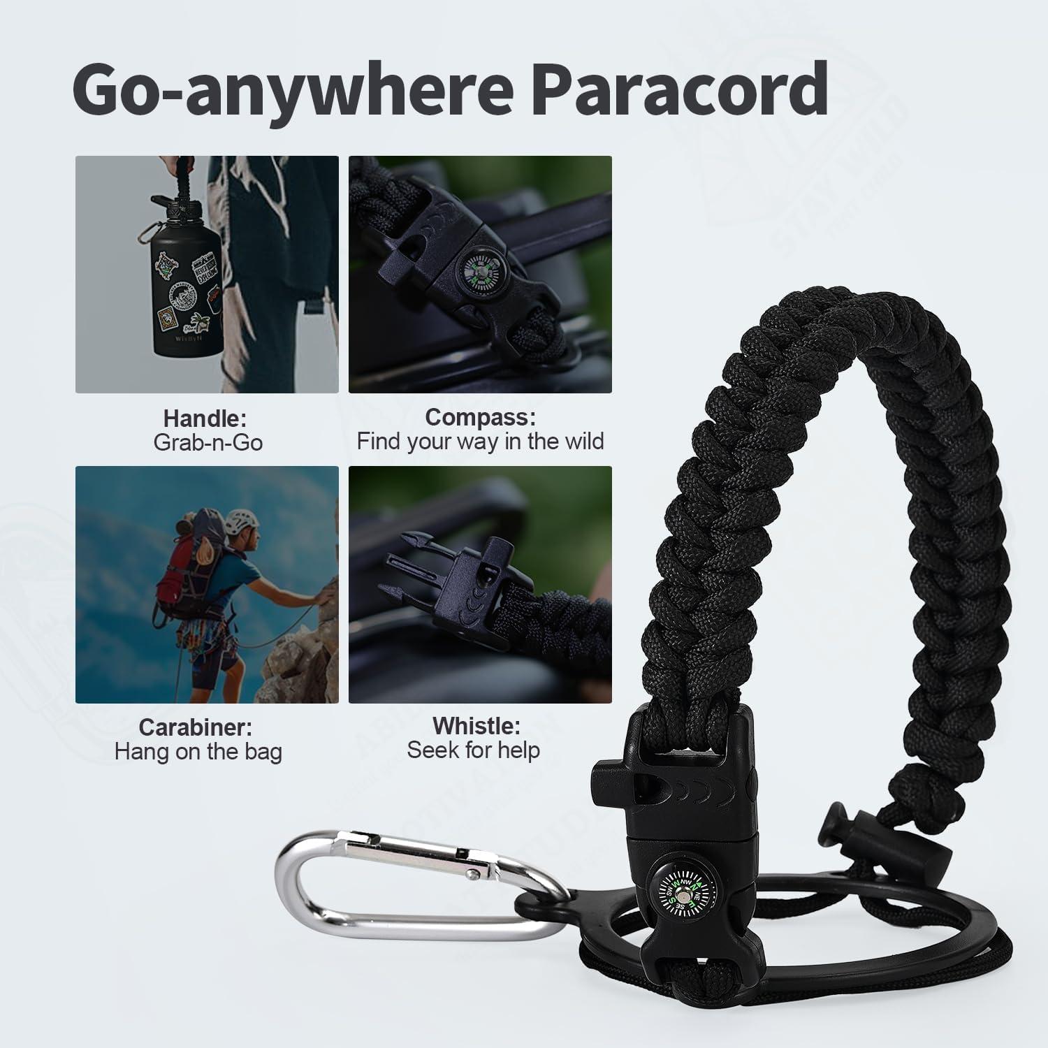 Botella de Agua Aislada WixByti 128oz Acero Inoxidable