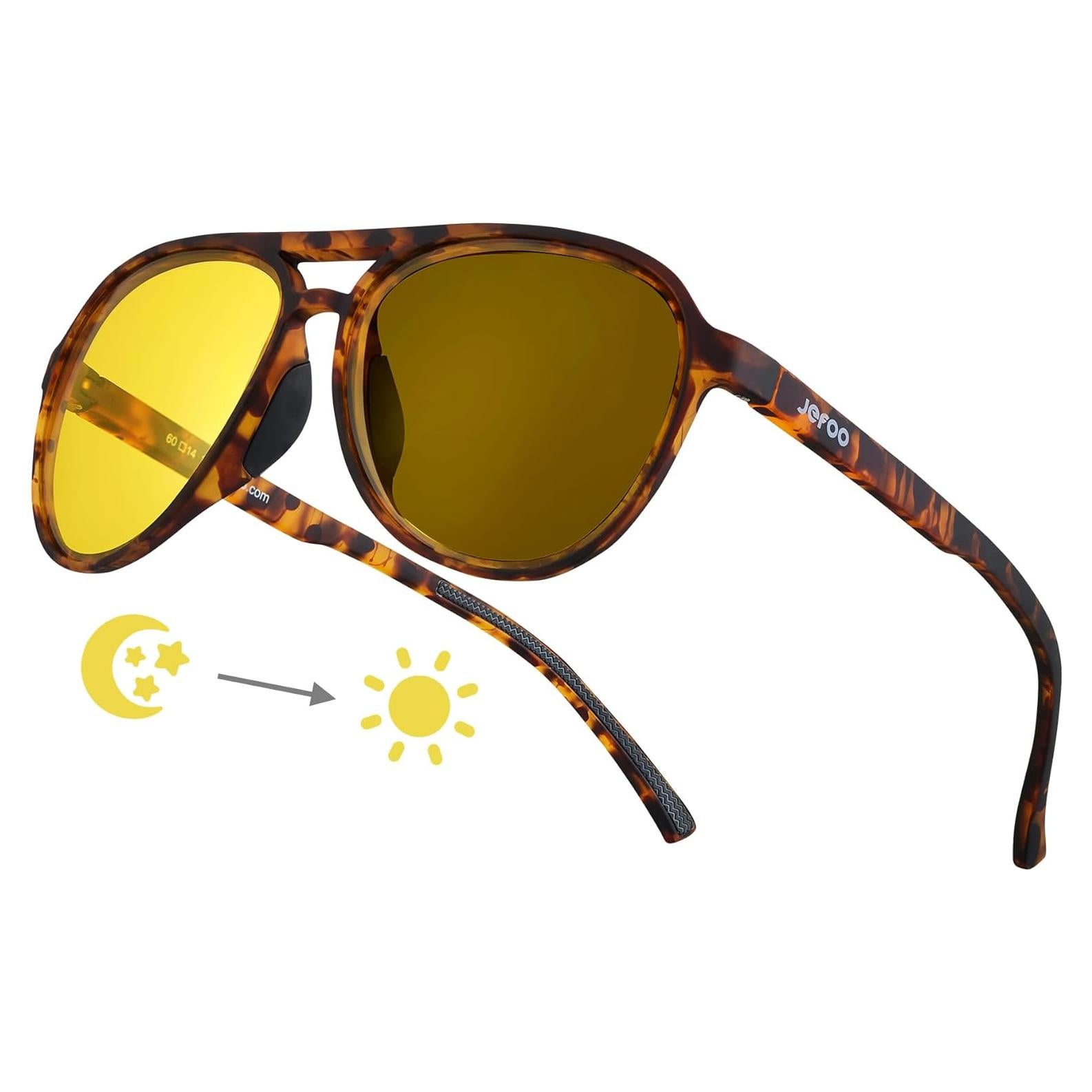 Gafas de Visión Nocturna Jefoo Antirreflejo Lentes Amarillos