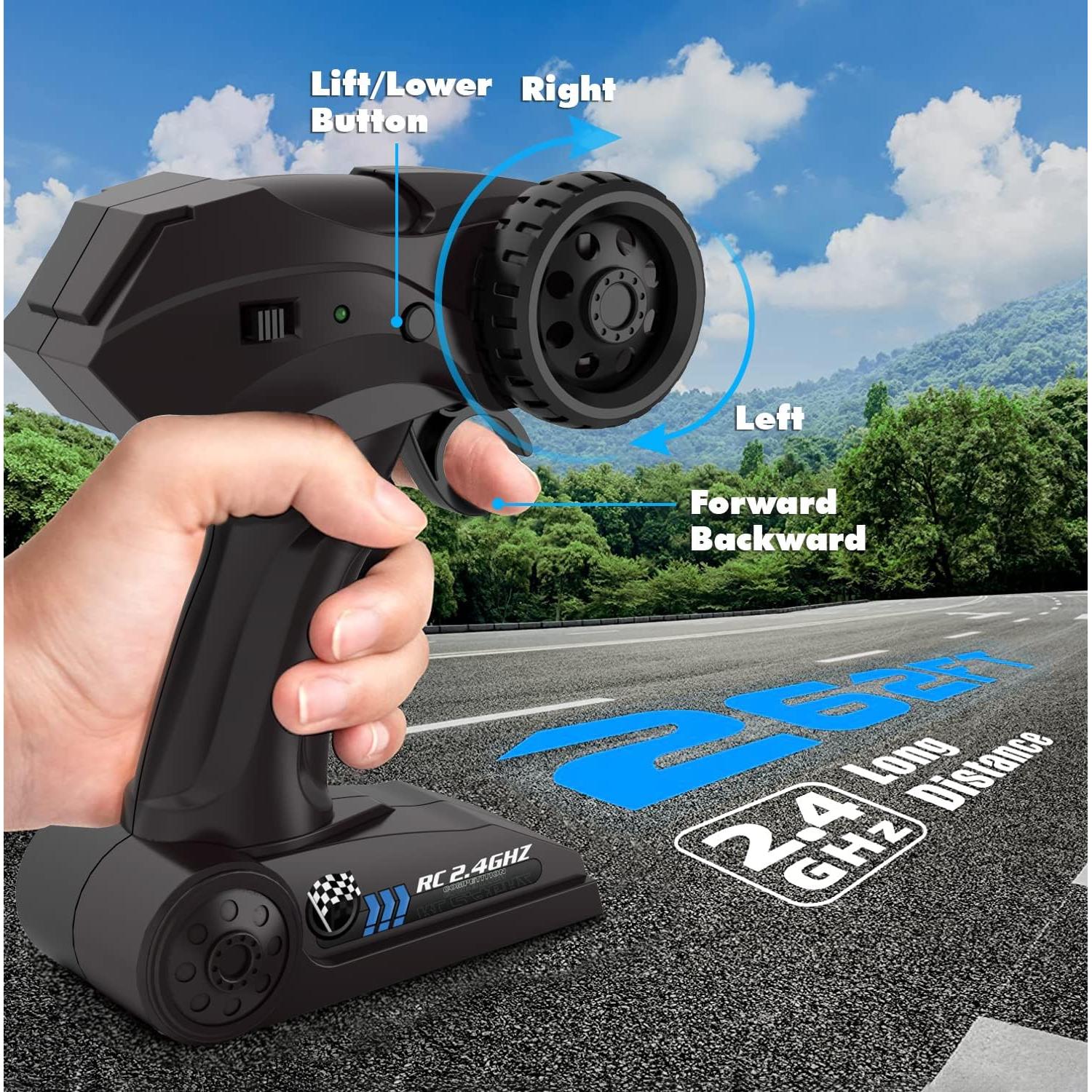 Coche RC 1:12 CROBOLL 4WD Monstruo Azul 60 min Batería