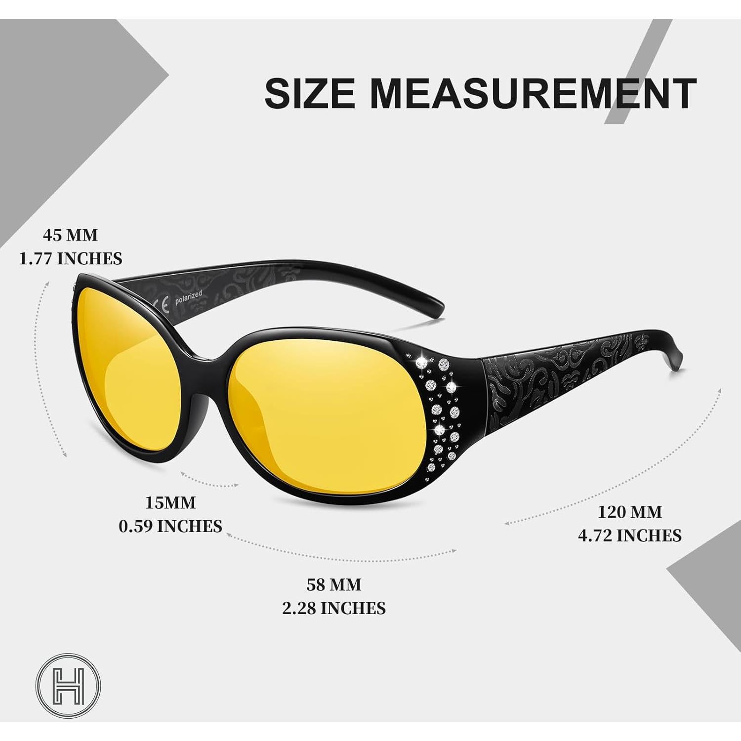 Gafas de sol polarizadas HAOLOTA para mujeres UV400