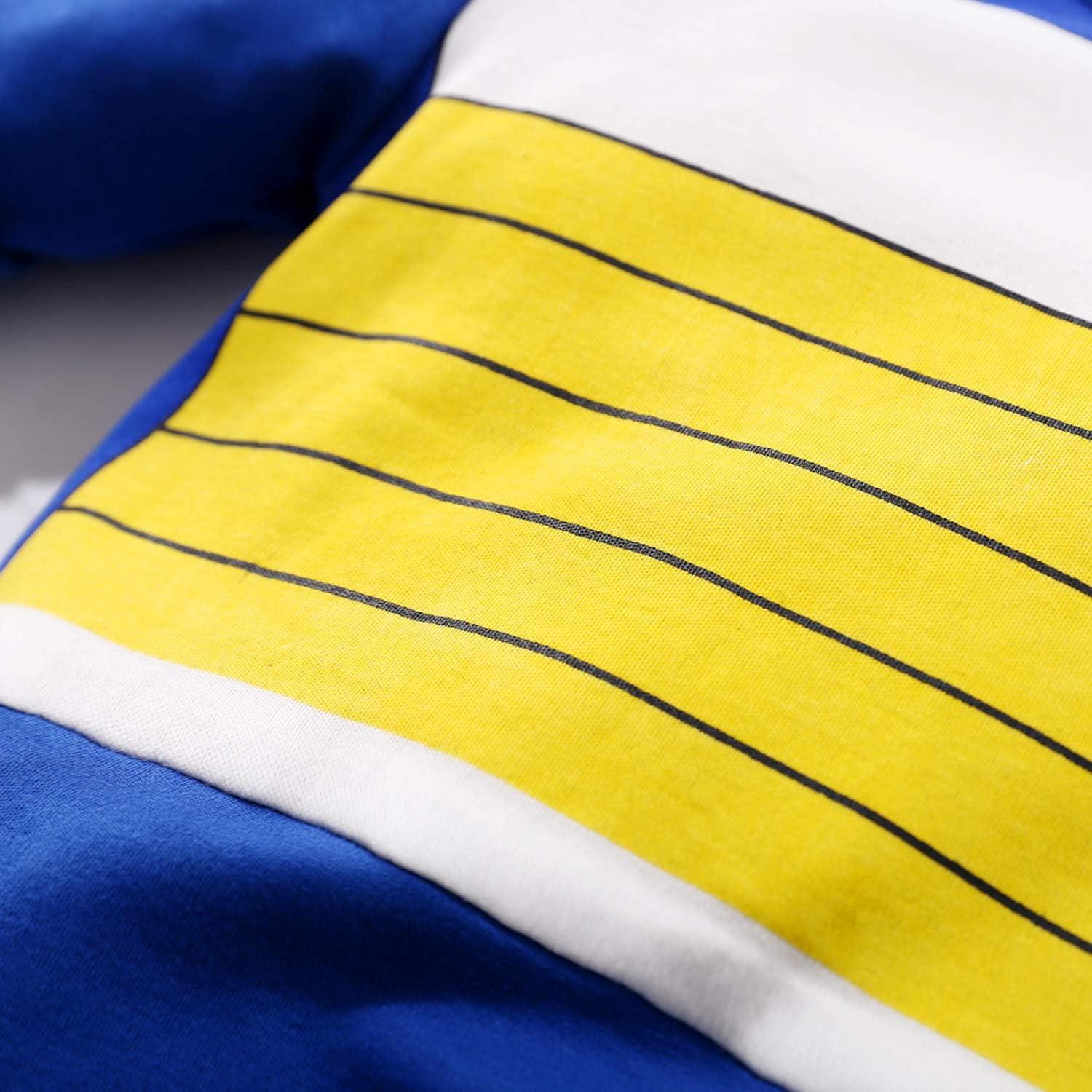 Mono de Manga Larga para Bebé YFYBaby 100% Algodón Azul 0-24 Meses