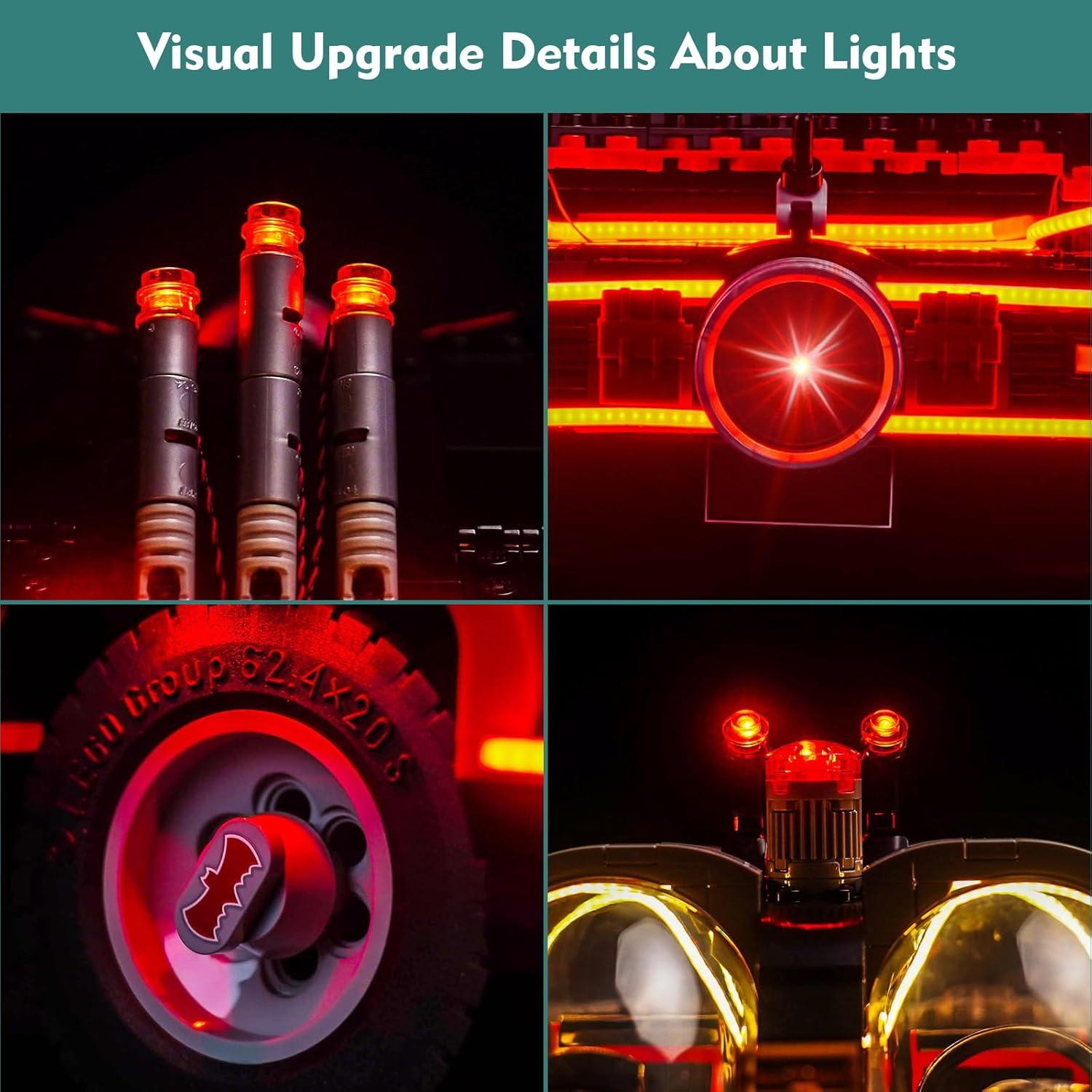 Kit de Luz LocoLee para LEGO Batman Batmóvil 76328 RC