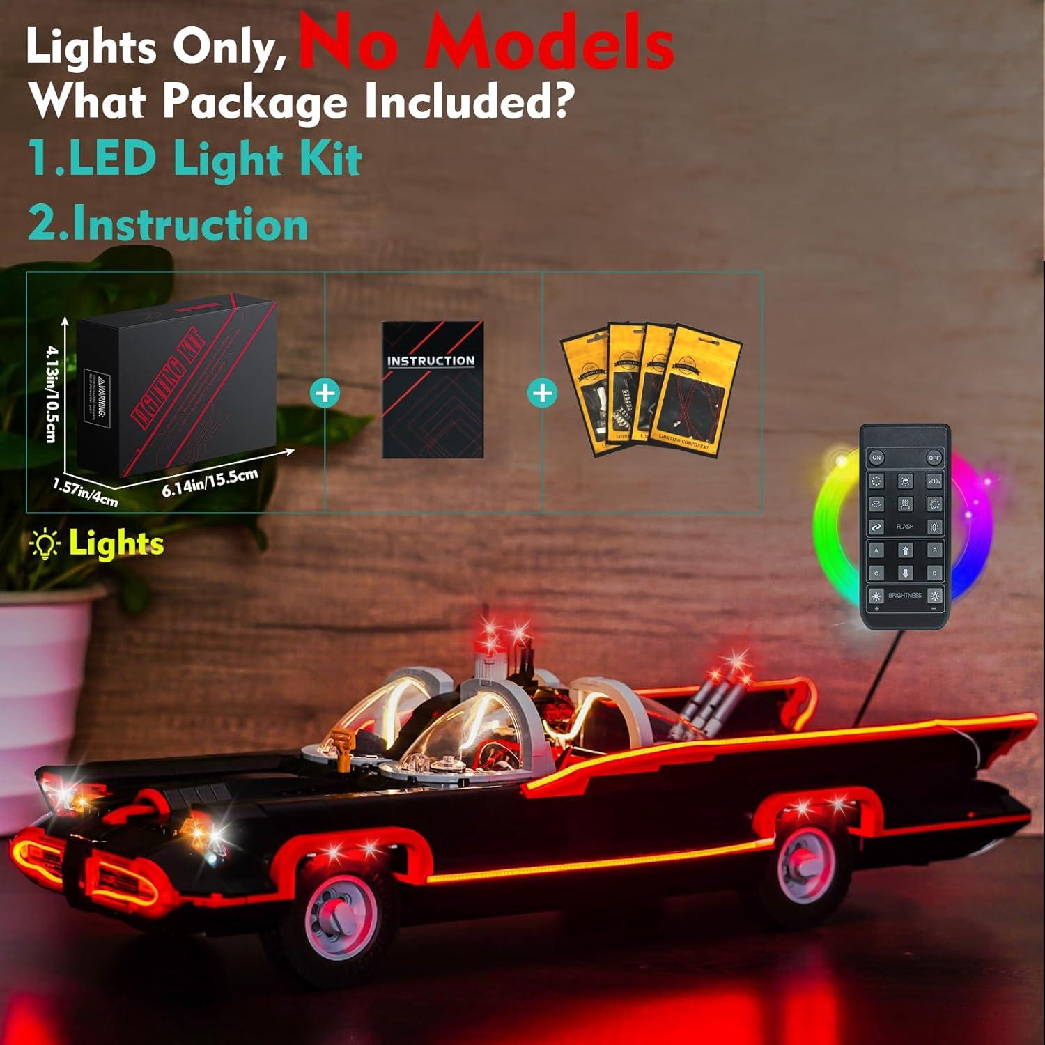 Kit de Luz LocoLee para LEGO Batman Batmóvil 76328 RC