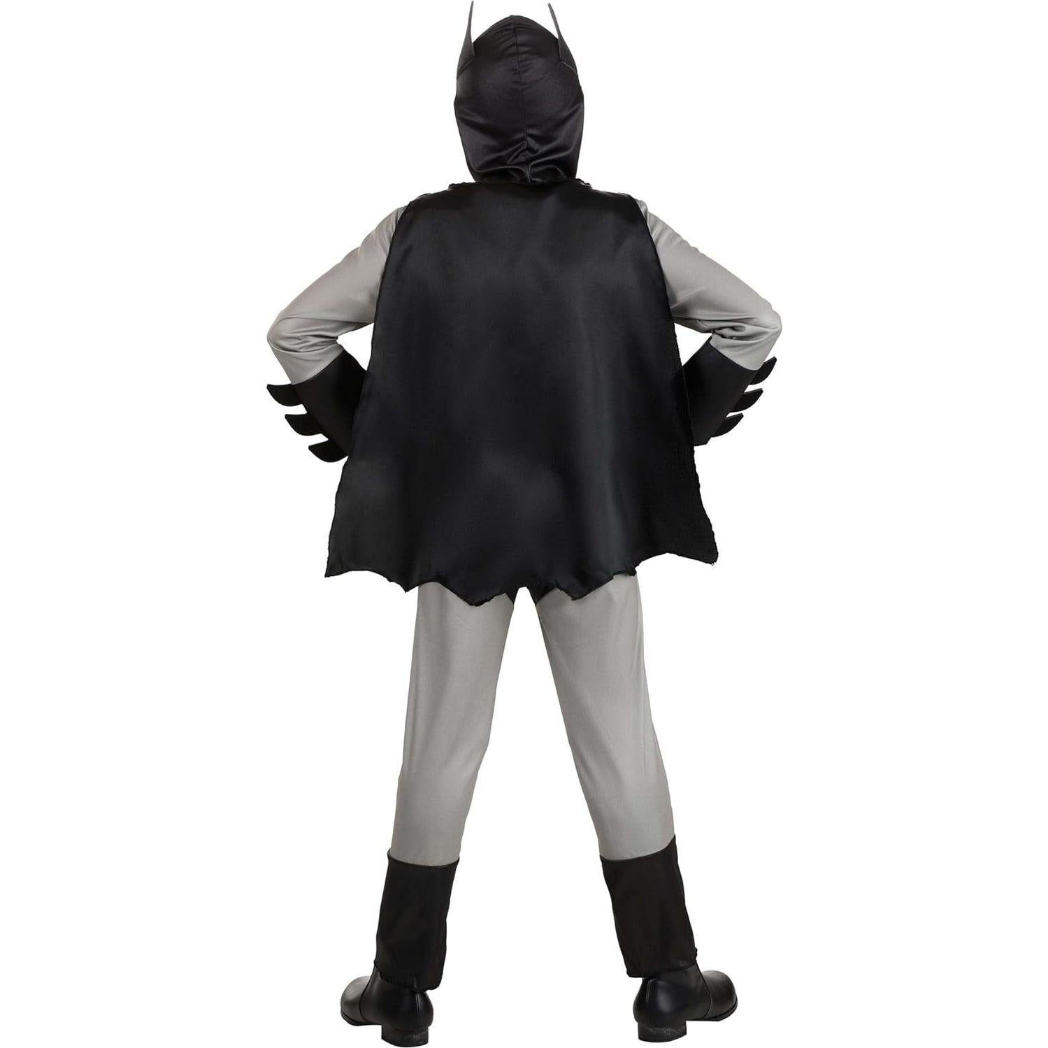 Disfraz Clásico de Batman para Niños - Traje Musculoso con Capa