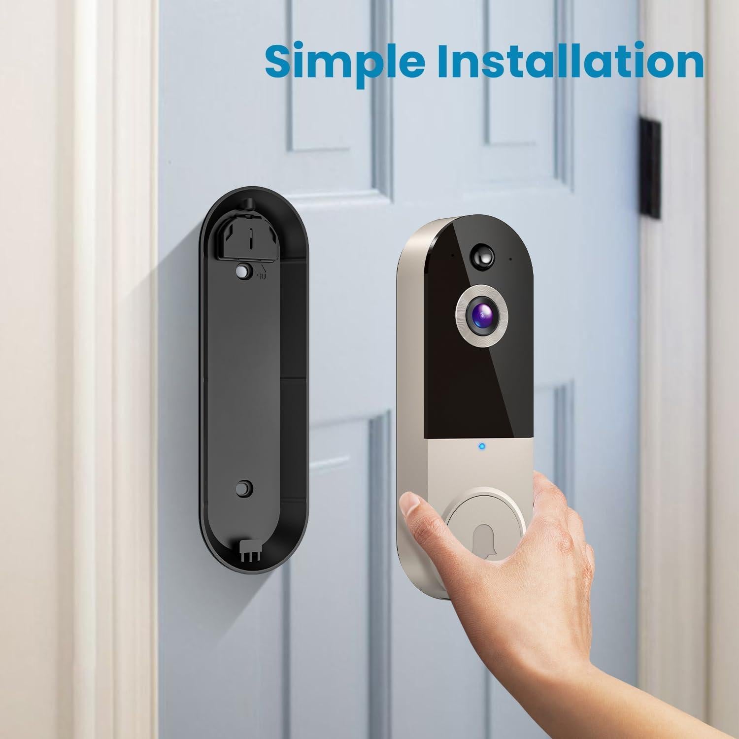 Cámara Timbre Video Inalámbrica 1080p Lino - Detección IA