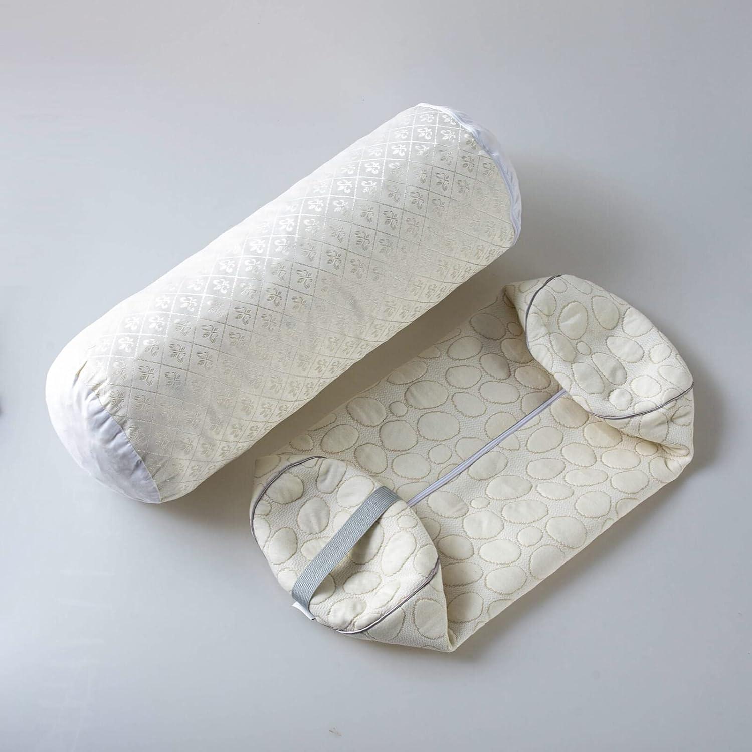 Cojín Cilíndrico Ajustable Kingnex para Alivio Espalda y Piernas