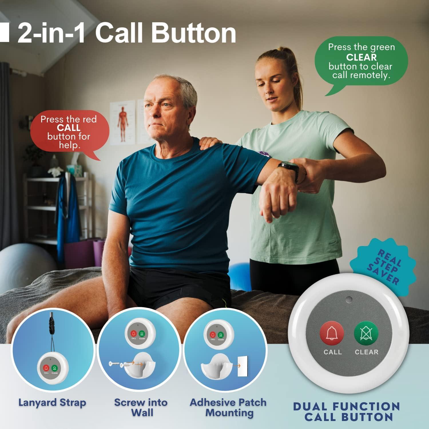 Botones de Llamada Inalámbricos SYNLETT 2 PCS Blanco