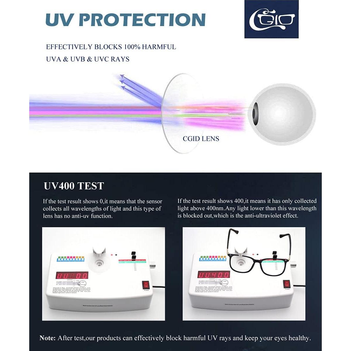 CGID Gafas de Sol Retro UV400 para Hombres y Mujeres