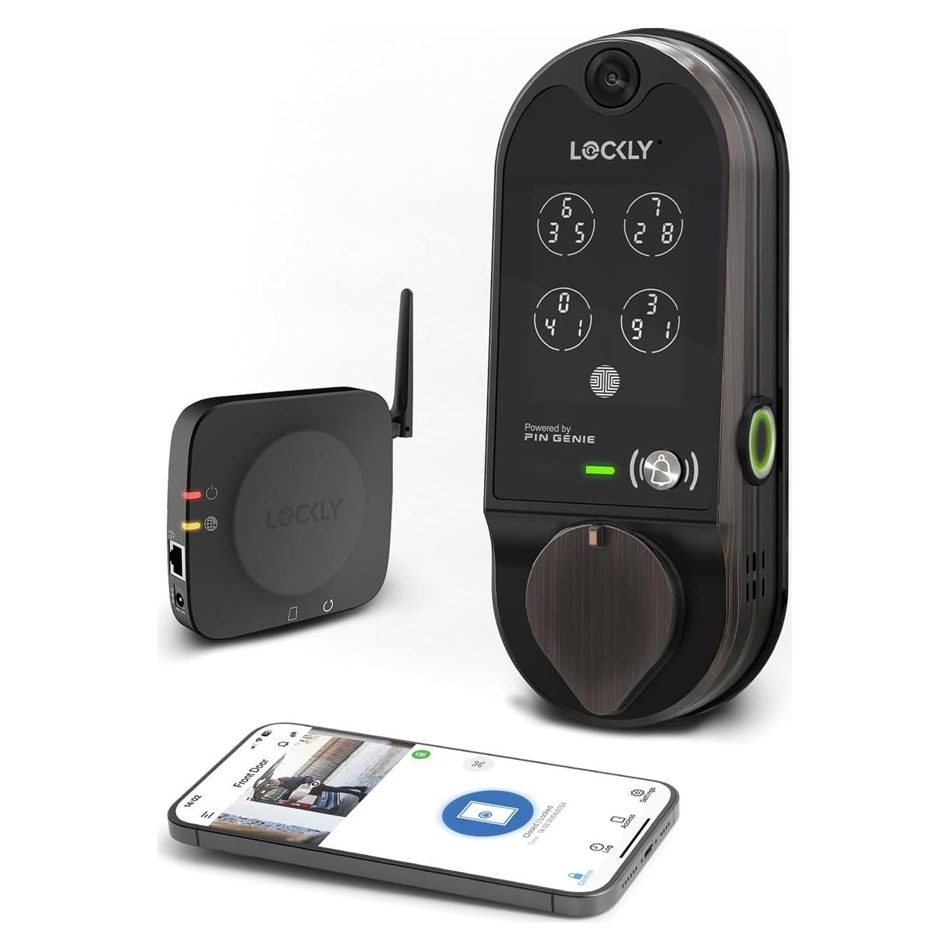 Cerradura Inteligente Lockly Vision con Timbre HD - Bronce