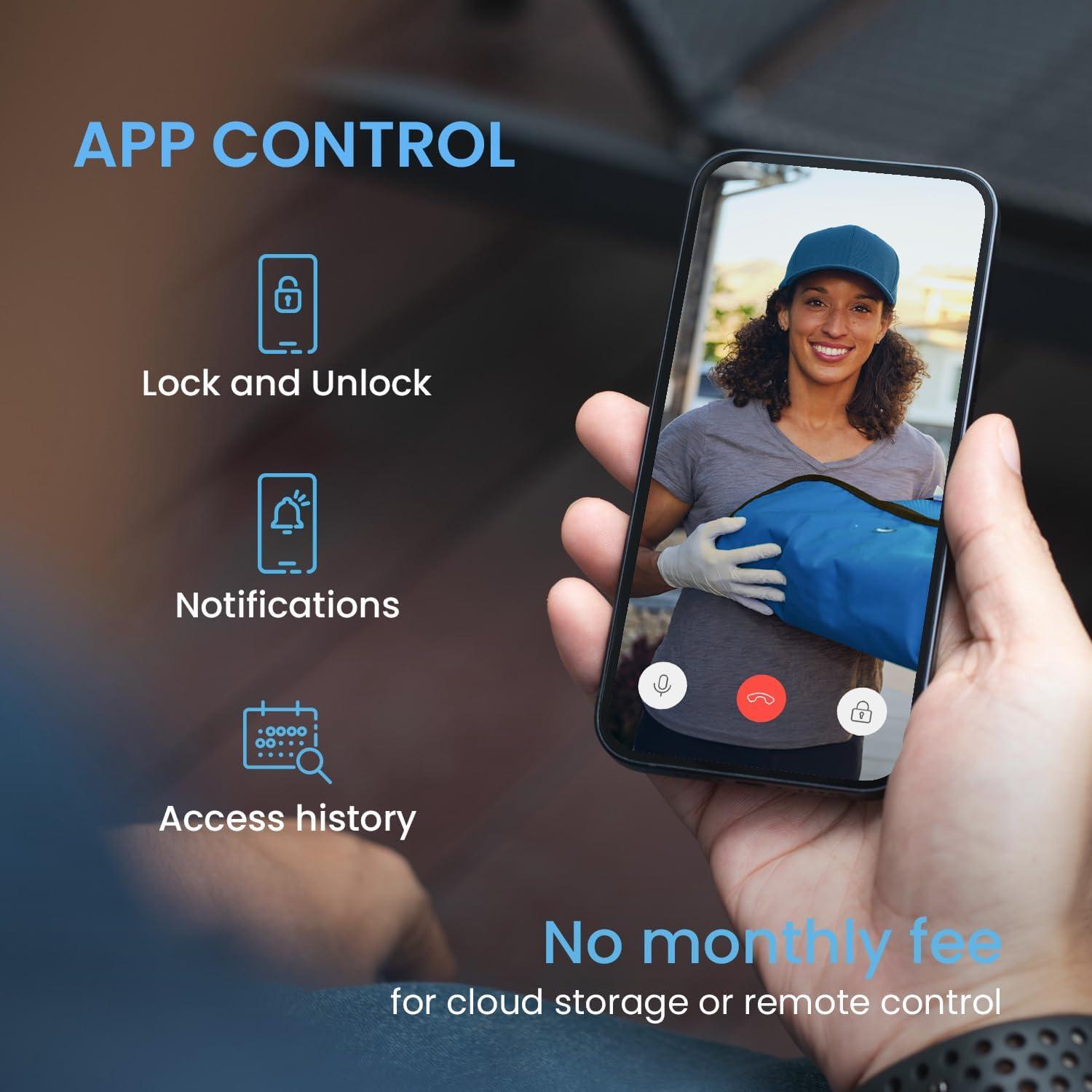 Cerradura Inteligente Lockly Vision con Timbre HD - Bronce