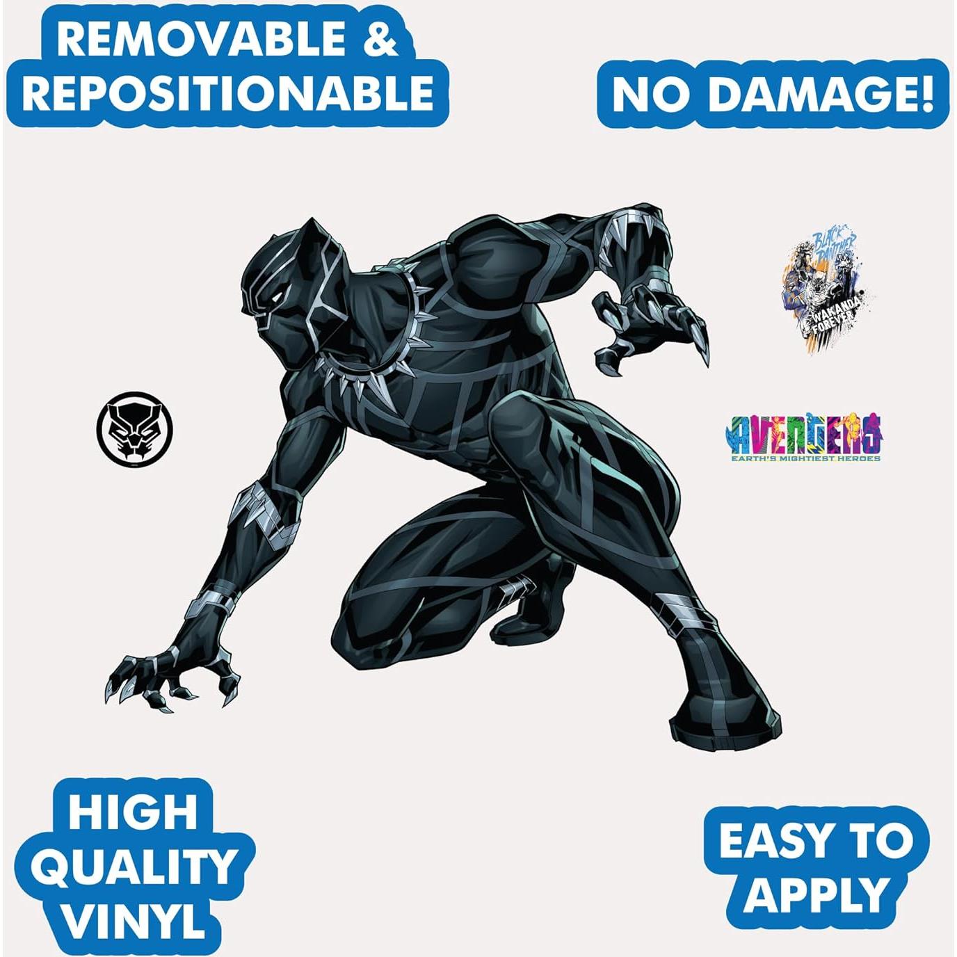 Calcomanía de Pared Pantera Negra Wall Palz 55x45 cm