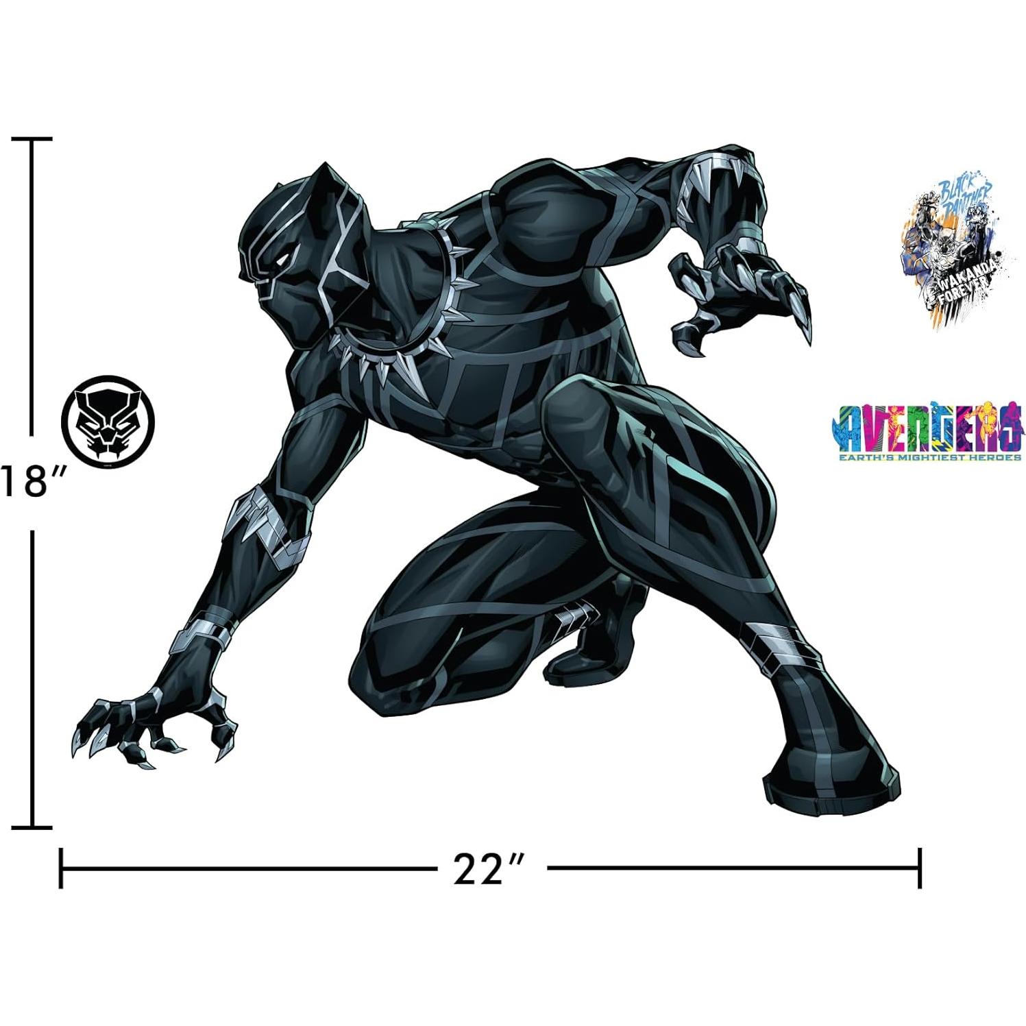 Calcomanía de Pared Pantera Negra Wall Palz 55x45 cm