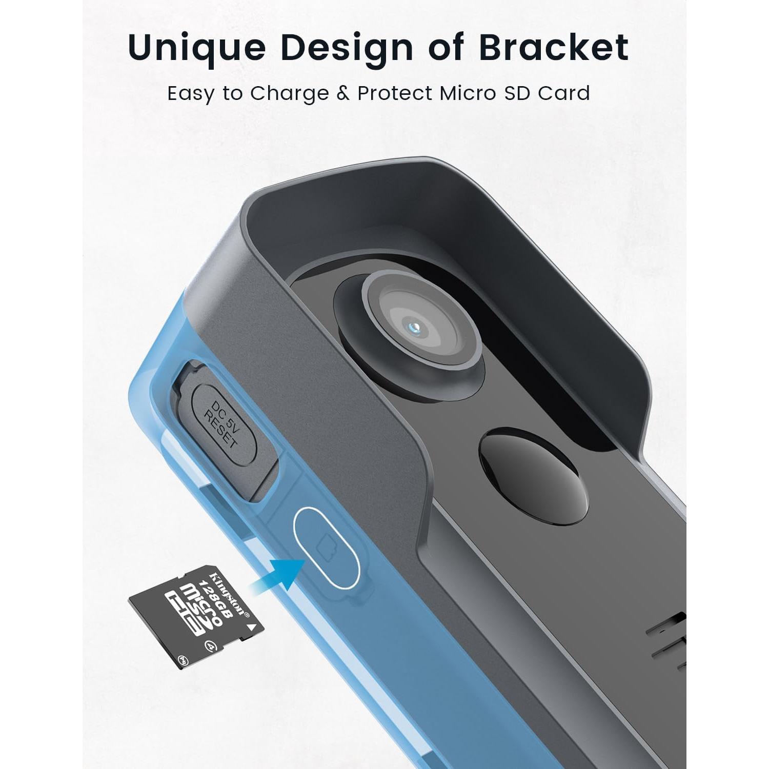 Cámara de Timbre Inalámbrica ieGeek Bell J1 2K con Audio