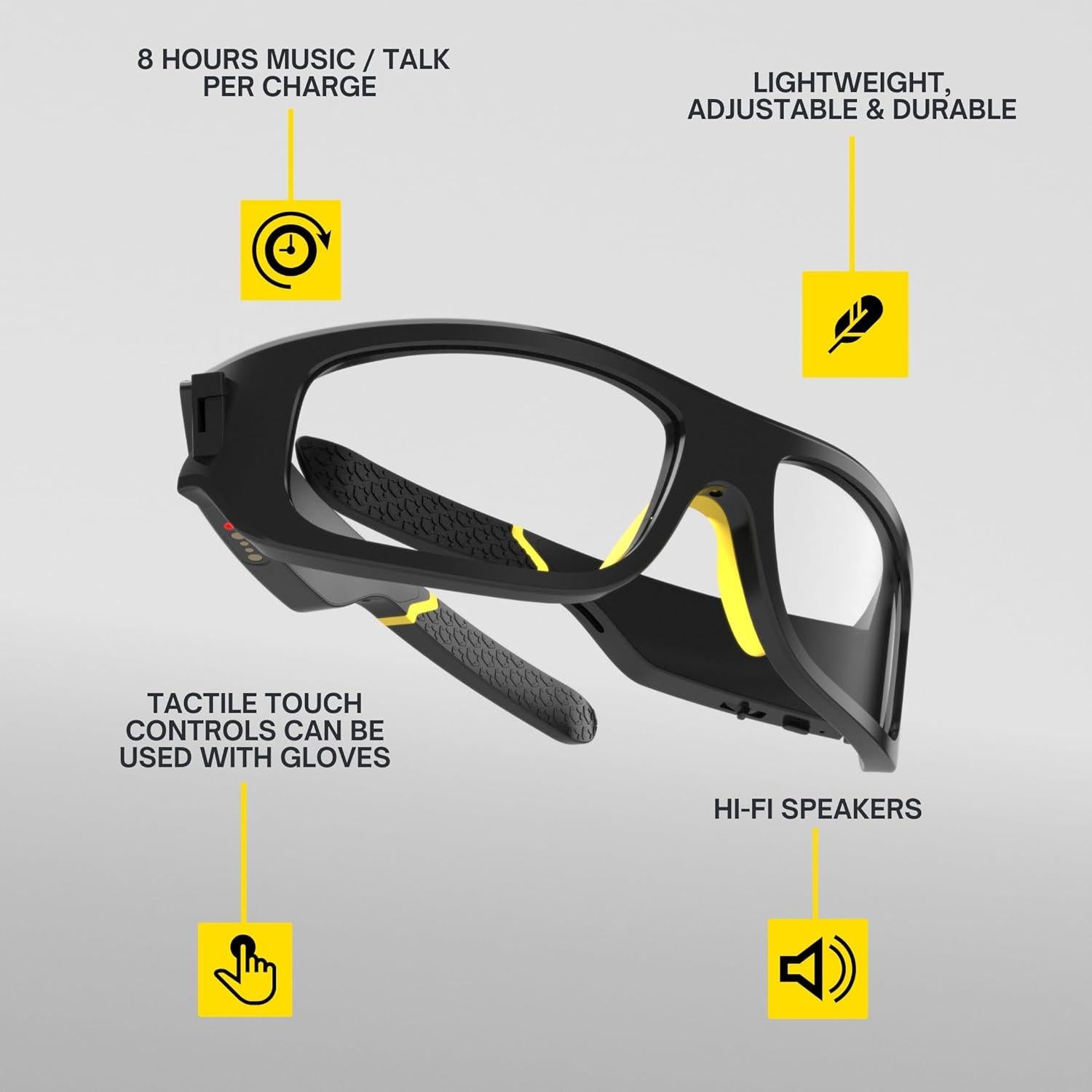 Gafas de Seguridad Inteligentes Lucyd Armor Bluetooth UV400
