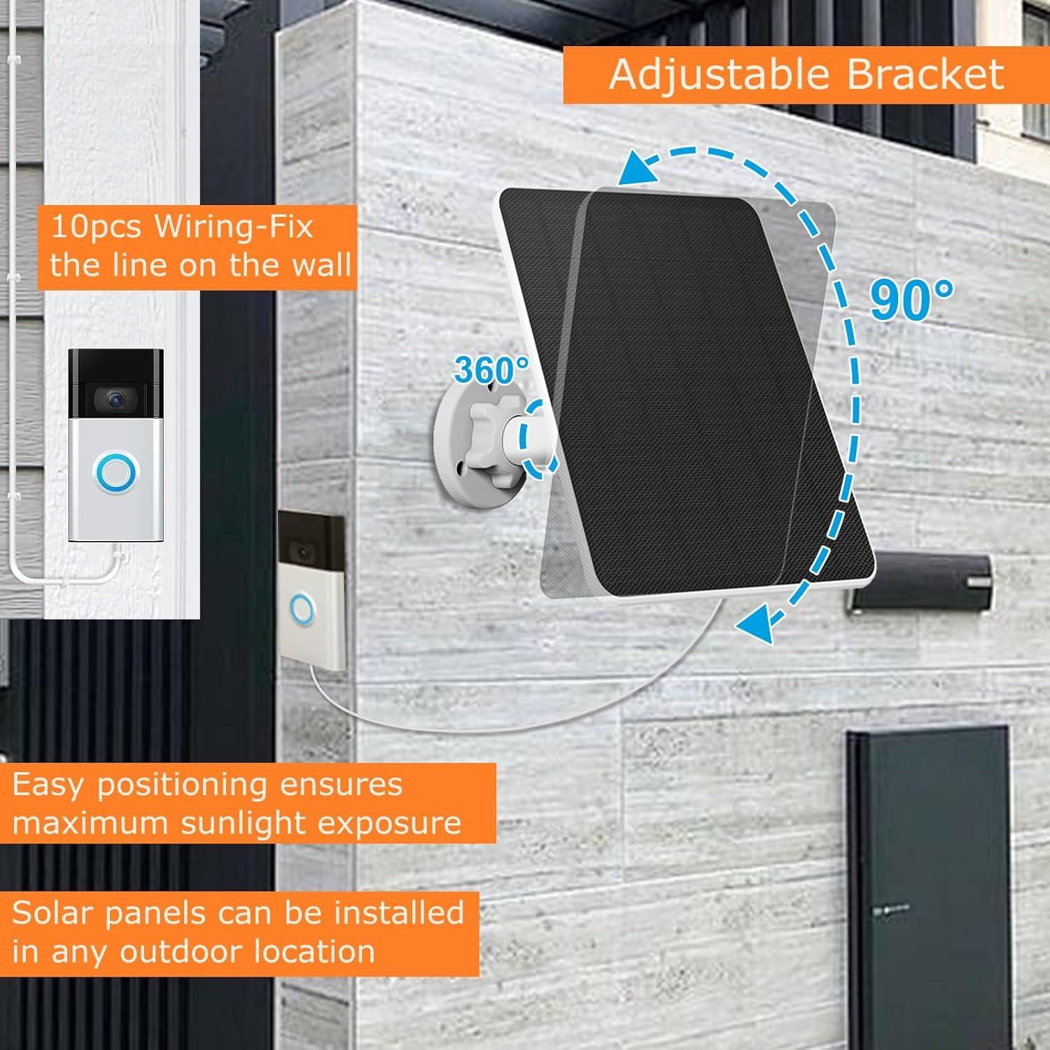 Panel Solar 6W Rhorawill para Timbre Ring - Impermeable