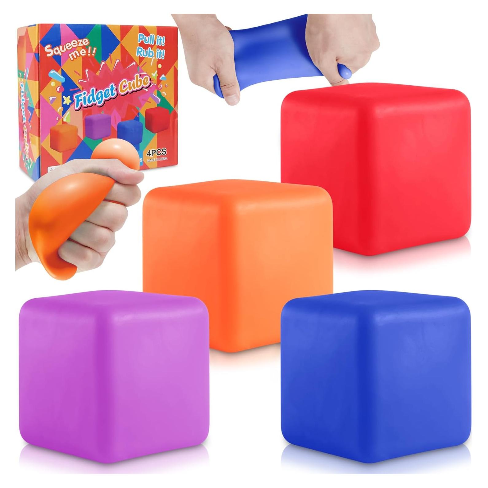 Set de 4 Cubos Antiestrés Viroucal para Alivio de Ansiedad