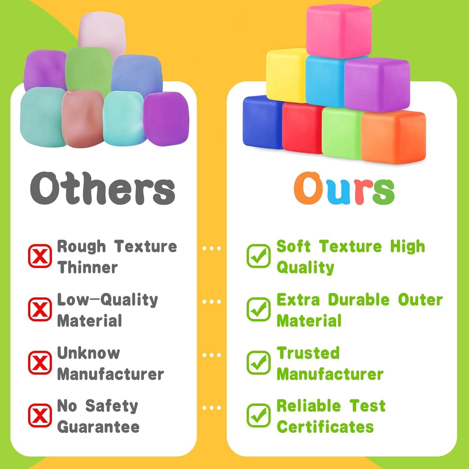 Set de 4 Cubos Antiestrés Viroucal para Alivio de Ansiedad