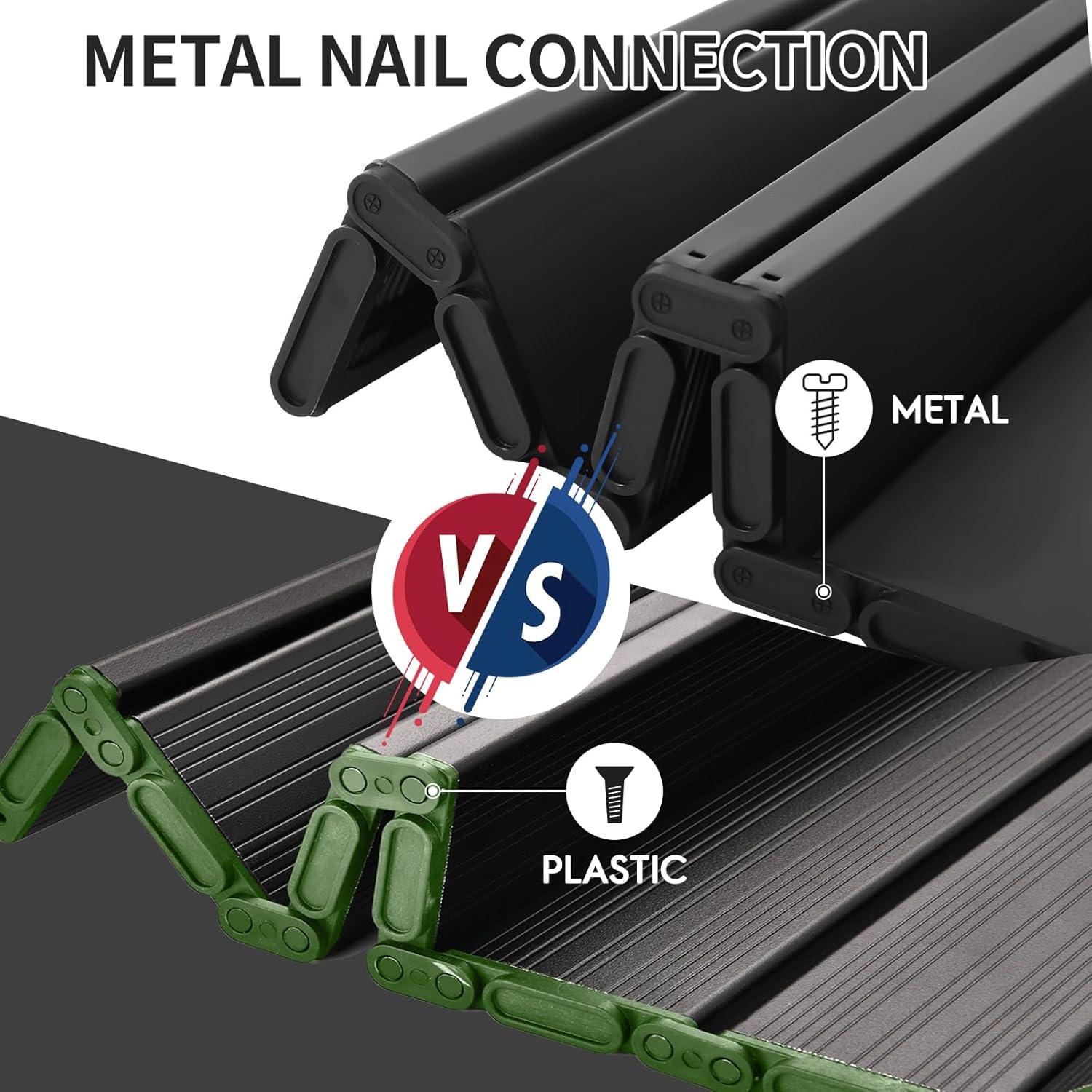 Mesa Plegable de Aluminio JOUYEK 40x34 cm Negra para Camping