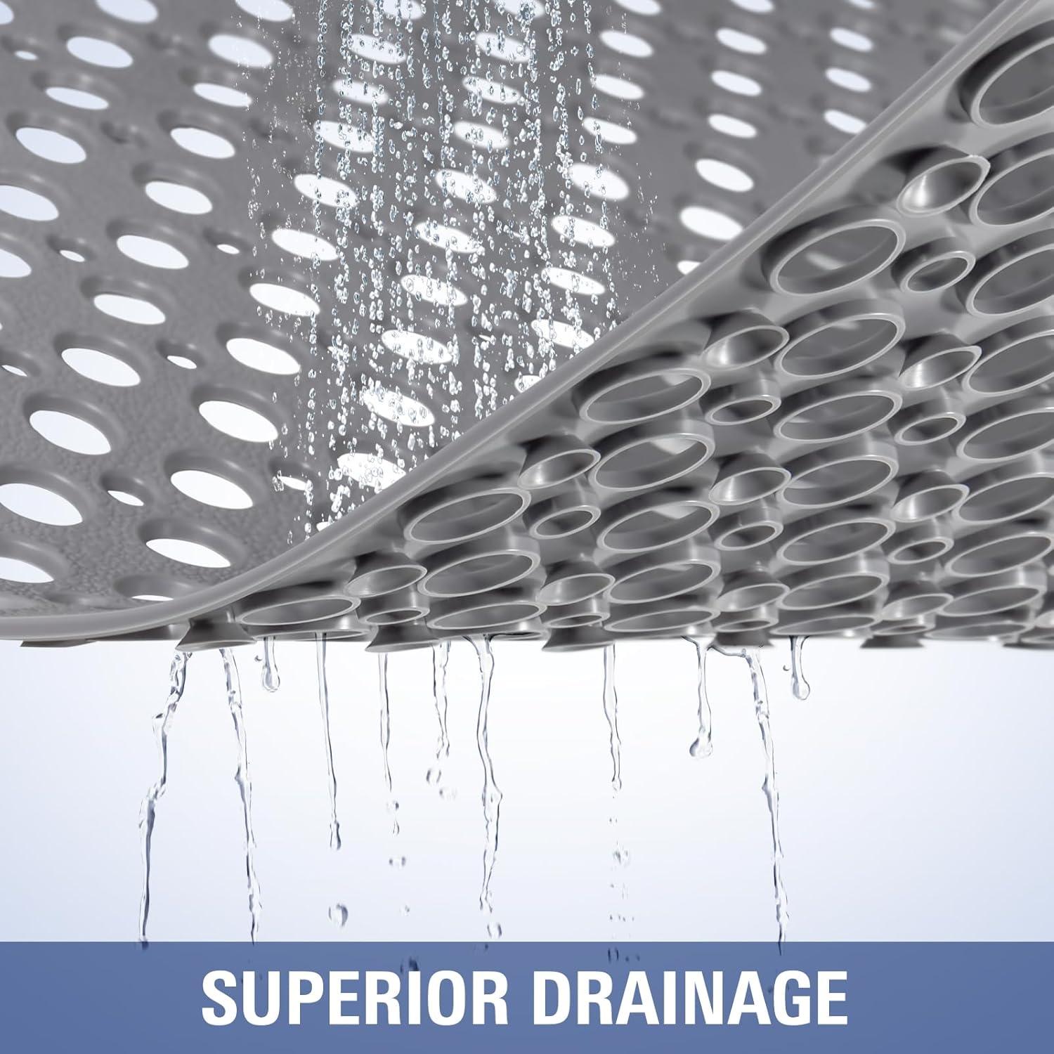 Mat de Ducha Antideslizante OTHWAY 89x61cm Gris Oscuro