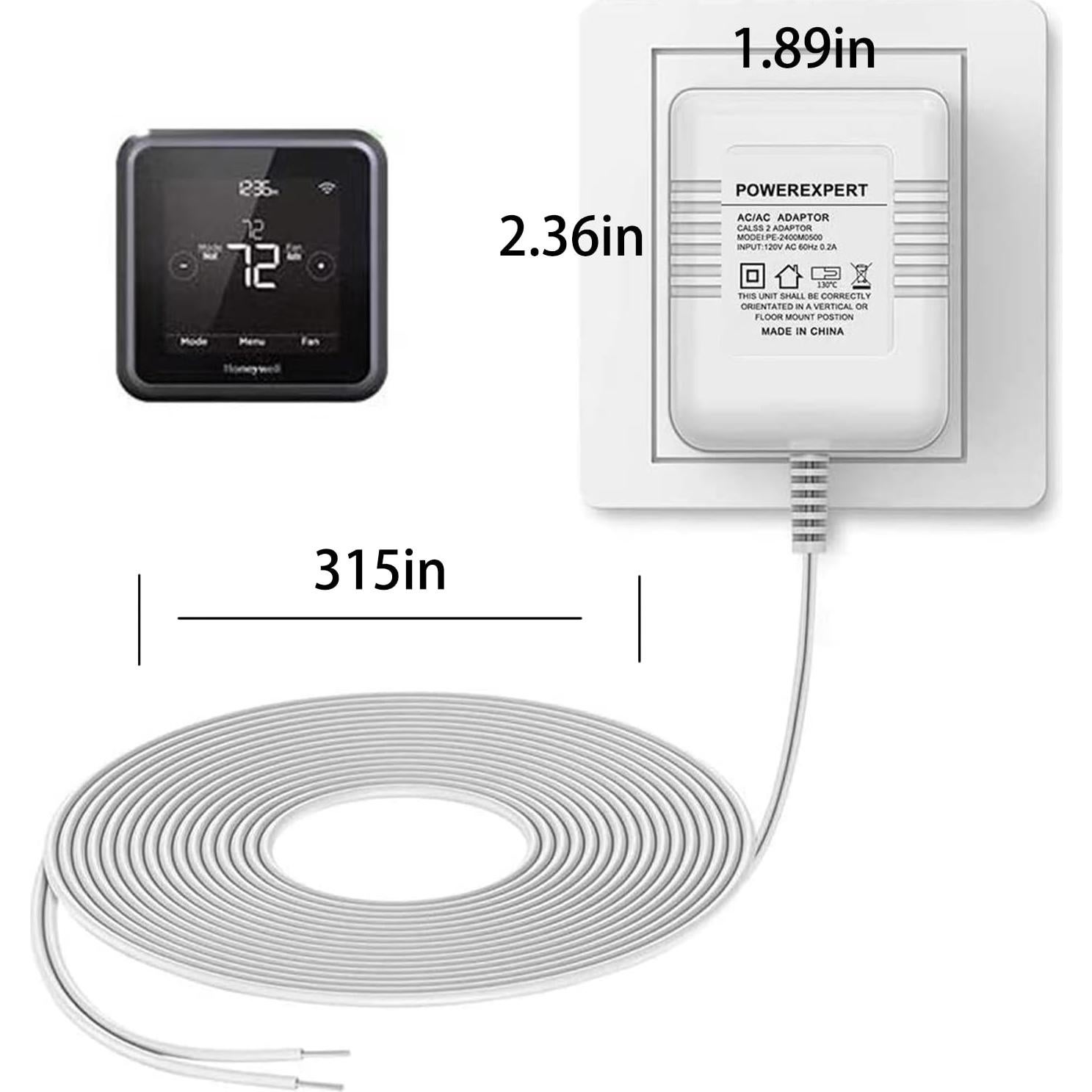 Adaptador Transformador 24V LIANSUM para Timbres y Termostatos
