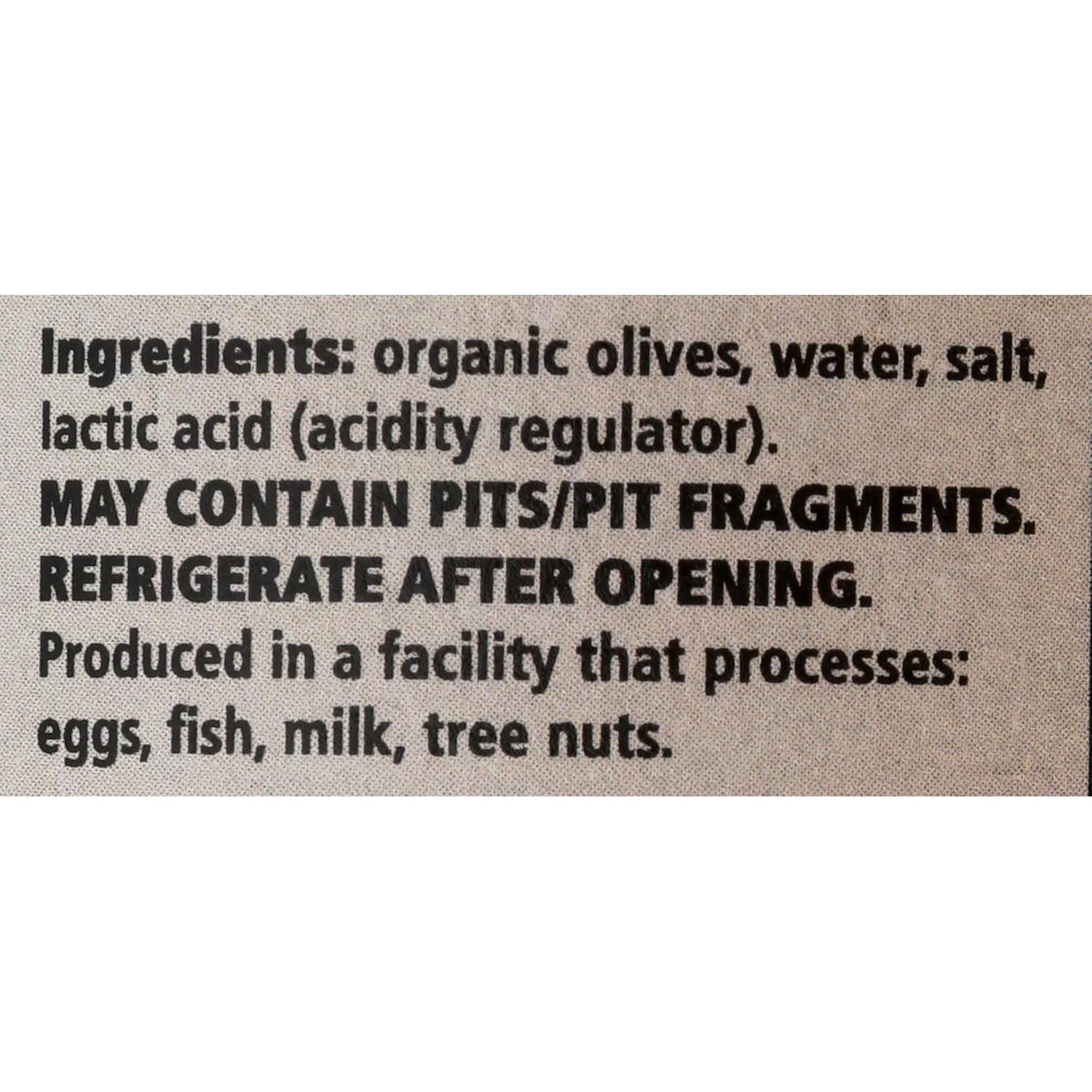Aceitunas Castelvetrano Orgánicas Divina 300 g - Sin Fermentación