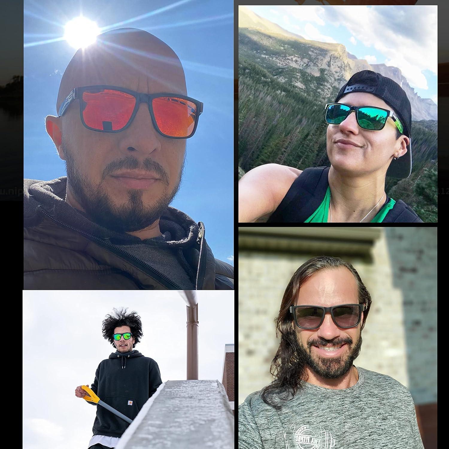 Gafas de sol polarizadas VIAHDA HD6009 2 Pack azul/verde