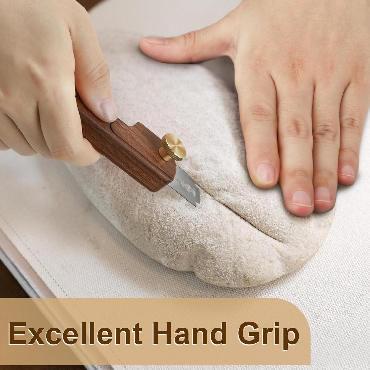 Herramienta de Puntuación de Pan HHZPAEK de Madera Negra