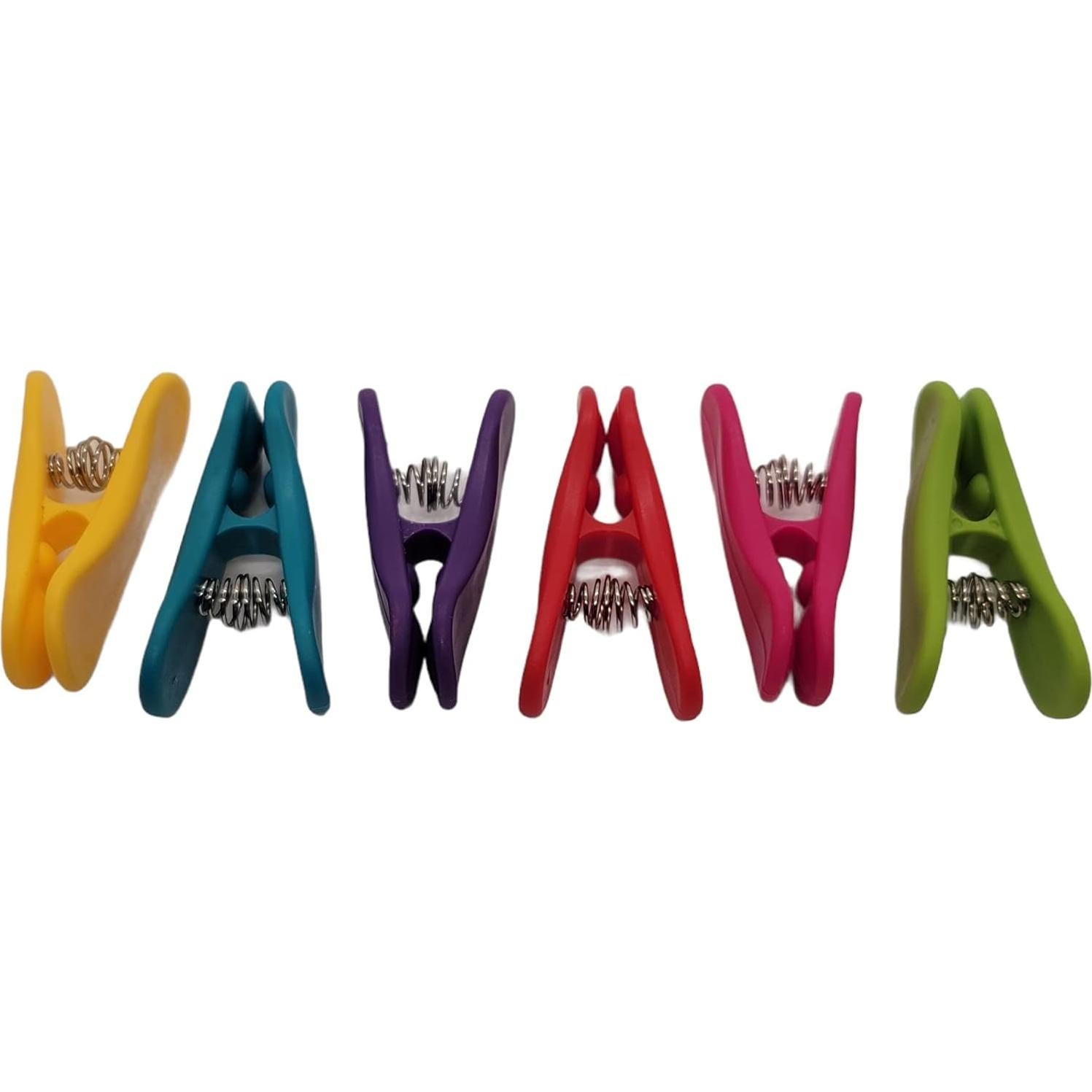 Juego de Clips de Bolsa Coloridos Handy Housewares - 6 Piezas