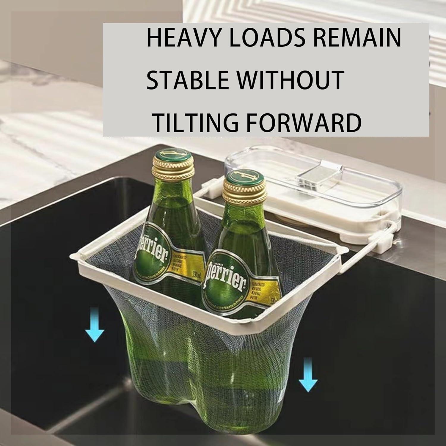 Colador de Fregadero Plegable OEYEWOW con Ventosa y 50 Bolsas