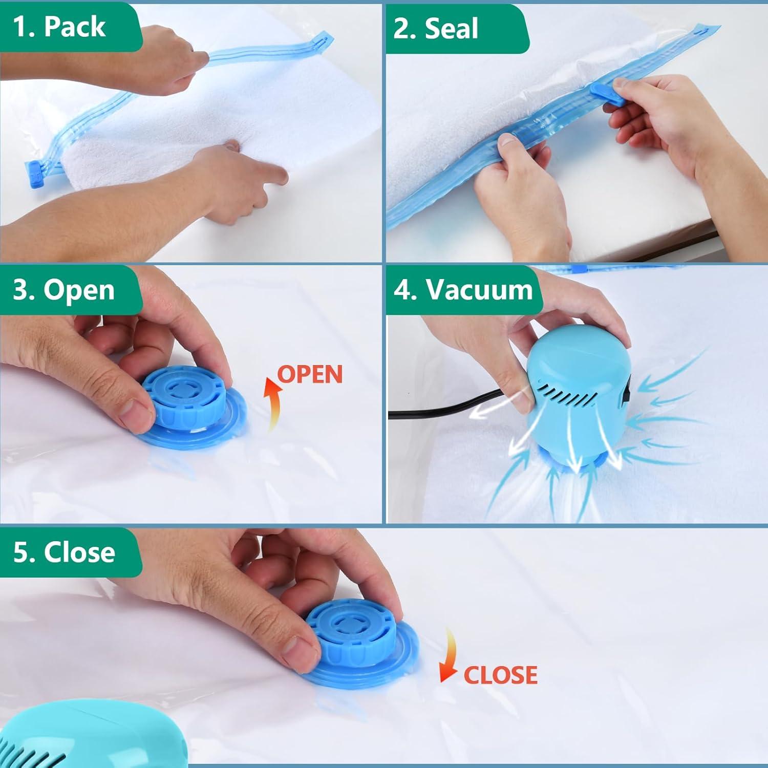 Bolsas de Sellado al Vacío Morecoo 8 Pzas Jumbo y Grandes