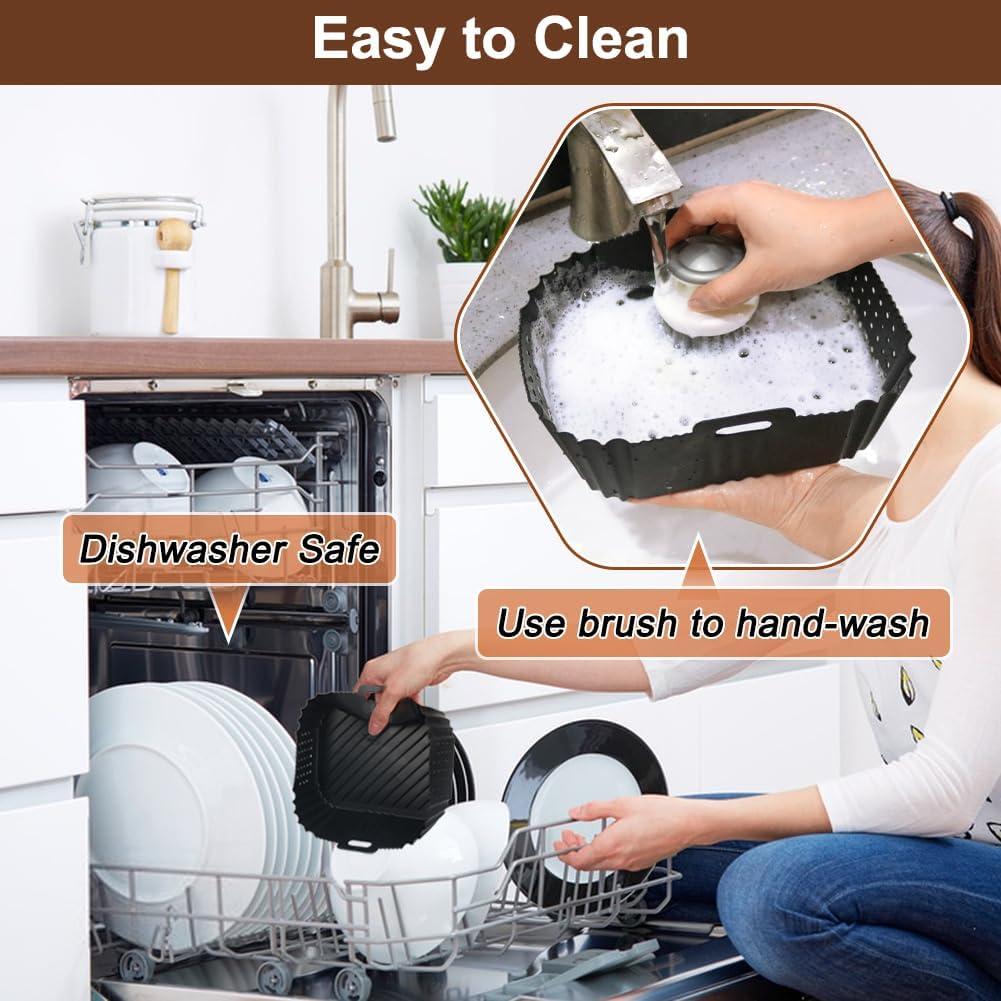 Forros de Silicona Reutilizables BYKITCHEN para Freidora Ninja SL401