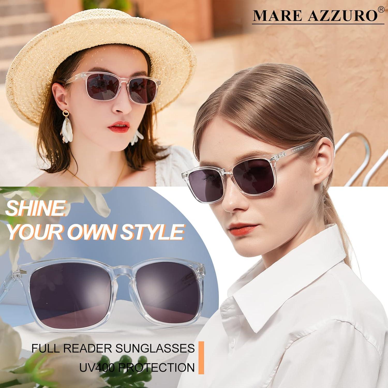 Gafas de Sol Lectoras MARE AZZURO 2.0 UV400 Transparentes